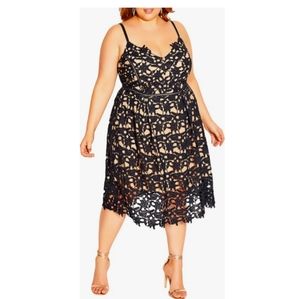 City Chic So Fancy Lace Midi Dress size 16